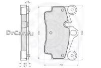 OPTIMAL Колодки тормозные VOLKSWAGEN TOUAREG 03/PORSCHE CAYENNE 03 задние