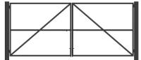 Ворота 3500 распашные садовые (каркас)