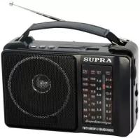 Supra Радиоприемник портативный Supra ST-18U черный USB SD