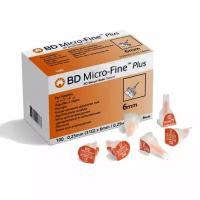 Иглы BD Micro-Fine Plus 0,25 мм (31G) х 6 мм 100 шт