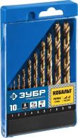 Набор сверл по металлу 13 шт (d=1,5-6,5 мм), кобальт, сталь Р6М5К5, класс А, ЗУБР Профессионал 29626-H13