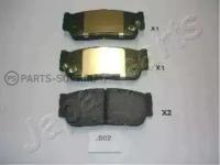 JAPANPARTS PPS02AF Колодки тормозные SSANGYONG REXTON 08-/KYRON 05- задние