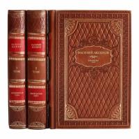 Книги "Московская Сага" Василий Аксенов в 3 томах в кожаном переплете / Подарочное издание ручной работы / Family-book
