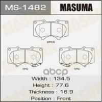 Колодки Toyota Land Cruiser Prado 02-> Masuma арт. MS-1482