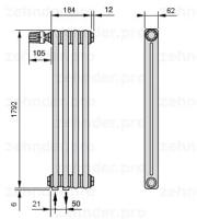 Радиатор отопления Zehnder 2180/5