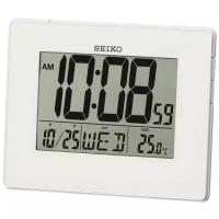 Seiko Кварцевые цифровые настольные часы Seiko QHL057W с функцией будильника
