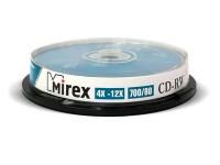 Оптический диск Mirex CD-RW 700 Mb, Cake Box (10 шт)