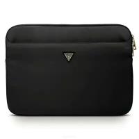 Чехол Guess Nylon computer sleeve with Triangle metal logo Black для ноутбуков 13" чёрная (GUCS13NTMLBK)