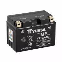 Аккумулятор мотоциклетный Yuasa AGM 12V 10Ah YT12A-BS (сухозаряженный АКБ в комплекте с электролитом)