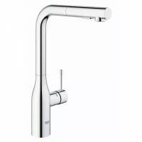 Grohe Смеситель для кухни GROHE Essence+ с высоким изливом и выдвижной лейкой, хром ®