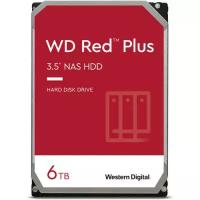 Диск Western Digital 6TB Red Plus 5400 rpm SATA III 3.5" Internal NAS HDD WDBAVV0060HNC-WRSN