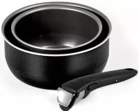 Набор кастрюль Tefal "Ingenio BLACK", 3 предм