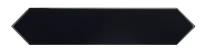 Плитка настенная EQUIPE ARROW Black (50х250) черная 25836 (кв.м.)
