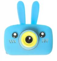 Детская фотоаппарат с камерой Fun Camera Rabbit со встроенной памятью и играми (Голубой)