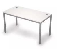 Стол прямой письменный на металлокаркасе (сечение опоры 40*40) AVANCE ALSAV 6М.009 Белый 1400*700*750