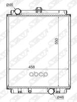 Радиатор Mitsubishi Canter 4d30/4d34t/4d35/4d36 4m40 93- #51#/#53##43#/#44# 550mm Sat арт. MC0010-3.5