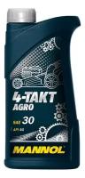 масло mannol 4-х тактное agro sae30 api sg для садовой техники 1л мин mn7203-1