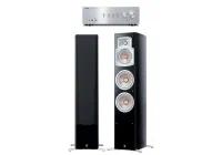 Proektor74 Комплект Стерео Yamaha Ns-555 Black + Yamaha A-s501 Silver