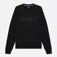 Мужская толстовка Hackett London Logo Crew Neck чёрный, Размер XL