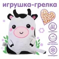 Крошка Я Игрушка - грелка с вишнёвыми косточками развивающая «Коровка»