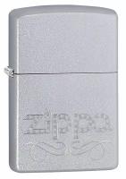 Зажигалка ZIPPO 24335 Scroll Satin Chrome - Zippo