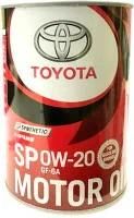 Масло моторное для бензиновых двигателей (гидрокрекинг) TOYOTA Motor Oil SP 0W-20 SP(1л)