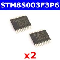 Комплект из 2-х штук: STM8S003F3P6 - микроконтроллер (8-Бит, 16МГц, STM8 CISC, TSSOP-20) - оригинал ST