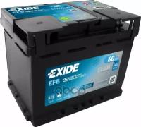 Exide El600 Ecm_аккумуляторная Батарея! 19.5/17.9 Евро 60Ah 640A 242/175/190 Carbon Boost 2.5 EXIDE арт. EL600