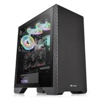 Корпус ATX Thermaltake S300 TG, Midi-Tower, без БП, черный [ca-1p5-00m1wn-00]