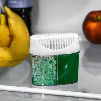 Поглотитель запаха для холодильника и морозилки гелевый, с ароматом зеленого чая 5478277