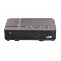 Ресивер эфирный цифровой DVB-T2 HD T34 дисплей