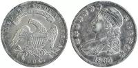 США, 50 центов 1834 год, XF