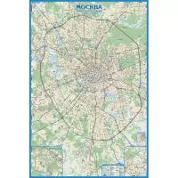 Настенная авто карта Москвы 1600x1070 мм АГТ Геоцентр 771705