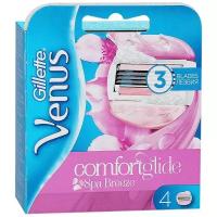 Кассеты сменные для женских бритвенных станков Gillette Venus Spa Breeze три лезвия 4 шт