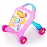 Ходунки BabyHit Развивающая игрушка-каталка Move&Play Farm Розовый