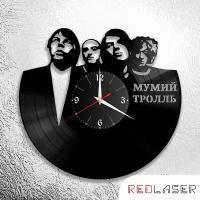 Часы из виниловой пластинки Мумий Тролль RED-888943