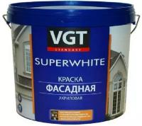 VGT ВДАК 1180 SuperWhite краска фасадная, супербелая, вес:13кг, цвет:База A ВГТ VGT ВДАК 1180 SuperWhite