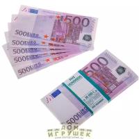 Сувенирные деньги пачка по 500 евро