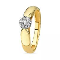 Кольцо из желтого золота c бриллиантами