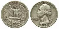 США, 25 центов 1952 год
