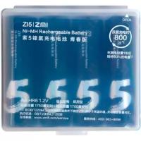 Аккумулятор ZMI AA 1700 mAh (уп 4 шт) + футляр