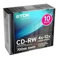 TDK CD-RW TDK 10шт slim