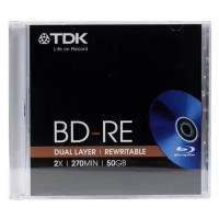 TDK Диск TDK BD-RE 25GB 2X 1шт slim