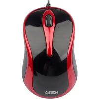 Мышь A4Tech V-Track Padless N-360-2 Red-Black USB