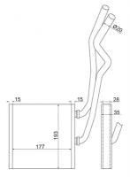 Радиатор отопителя салона NISSAN X-TRAIL T31 07-/QASHQAI/DUALIS 06- ST-DTU2-395-0 Sat STDTU23950