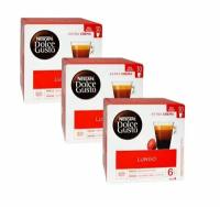 Кофейные капсулы NESCAFE DOLCE GUSTO LUNGO 3 x 30 шт. / Нескафе Дольче Густо Лунго 90 шт