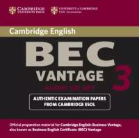 Cambridge ESOL "Cambridge Bec Vantage 3 Audio CD Set"