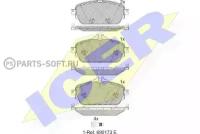 ICER 182212 182212_колодки дисковые передние\ MB W205/S205 1.6/2.0/2.1D 13