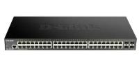 Коммутатор D-Link (DGS-1250-52X/A1A) Настраиваемый L2, 48 ports 10/100/1000Base-T, 4 ports 10GBase-X SFP+