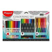 Набор для рисования Color Pep's 33 предмета: фломастеры, ручка капилярная, карандаши цветные двусторонние, точилка